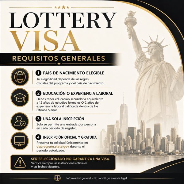 Lottery Visa requisitos generales